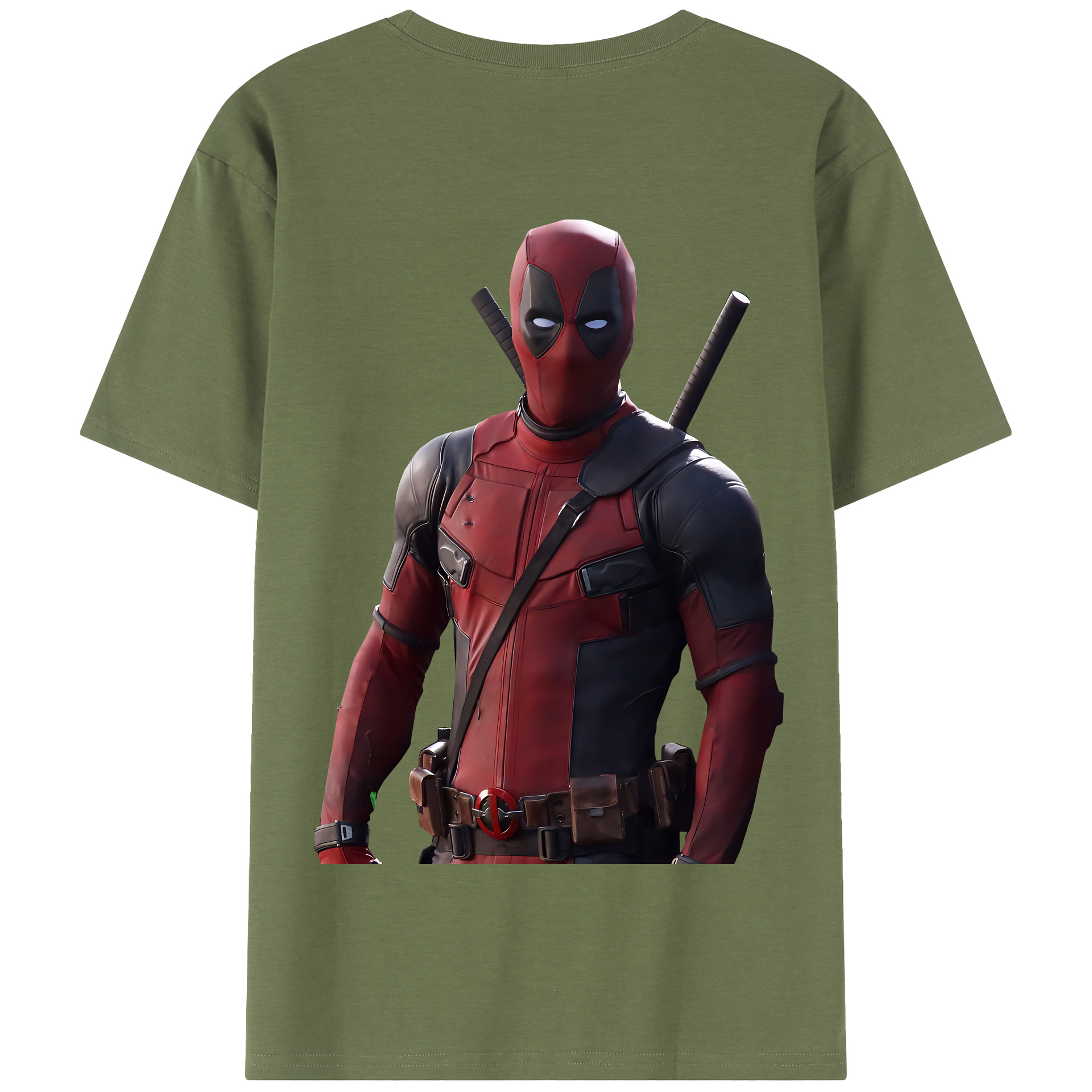 （画像用） Deadpool デッドプール 綿100％半袖Tシャツ（背面プリント）